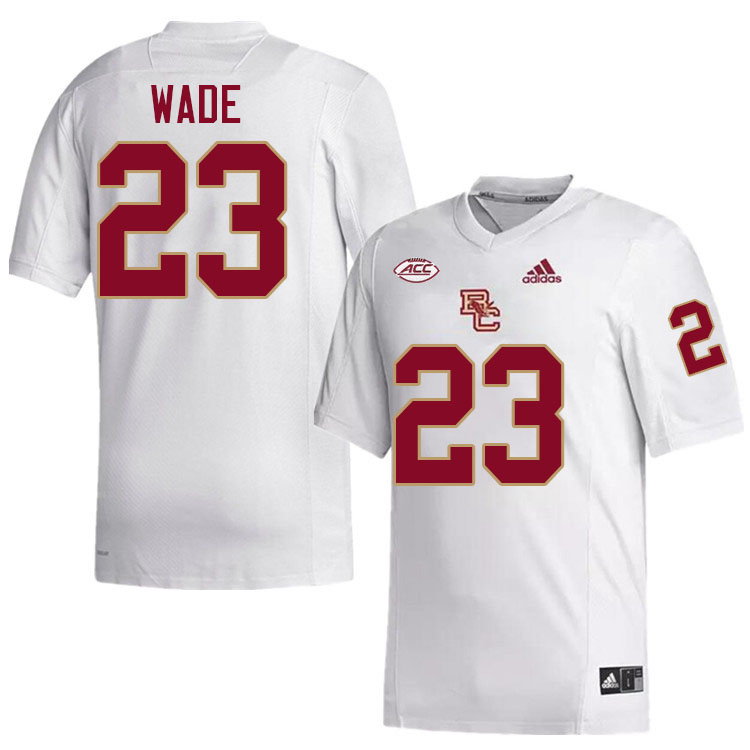 Boston College Eagles #23 Montrell Wade College Football Jerseys Stitched-White